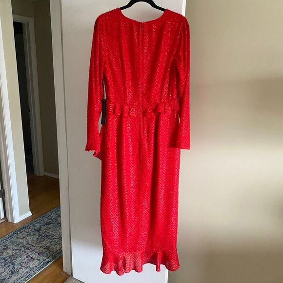 House of Harlow 1960 x REVOLVE Justina Maxi Dress Red Medium NWT Holiday Party - Picture 5 of 12